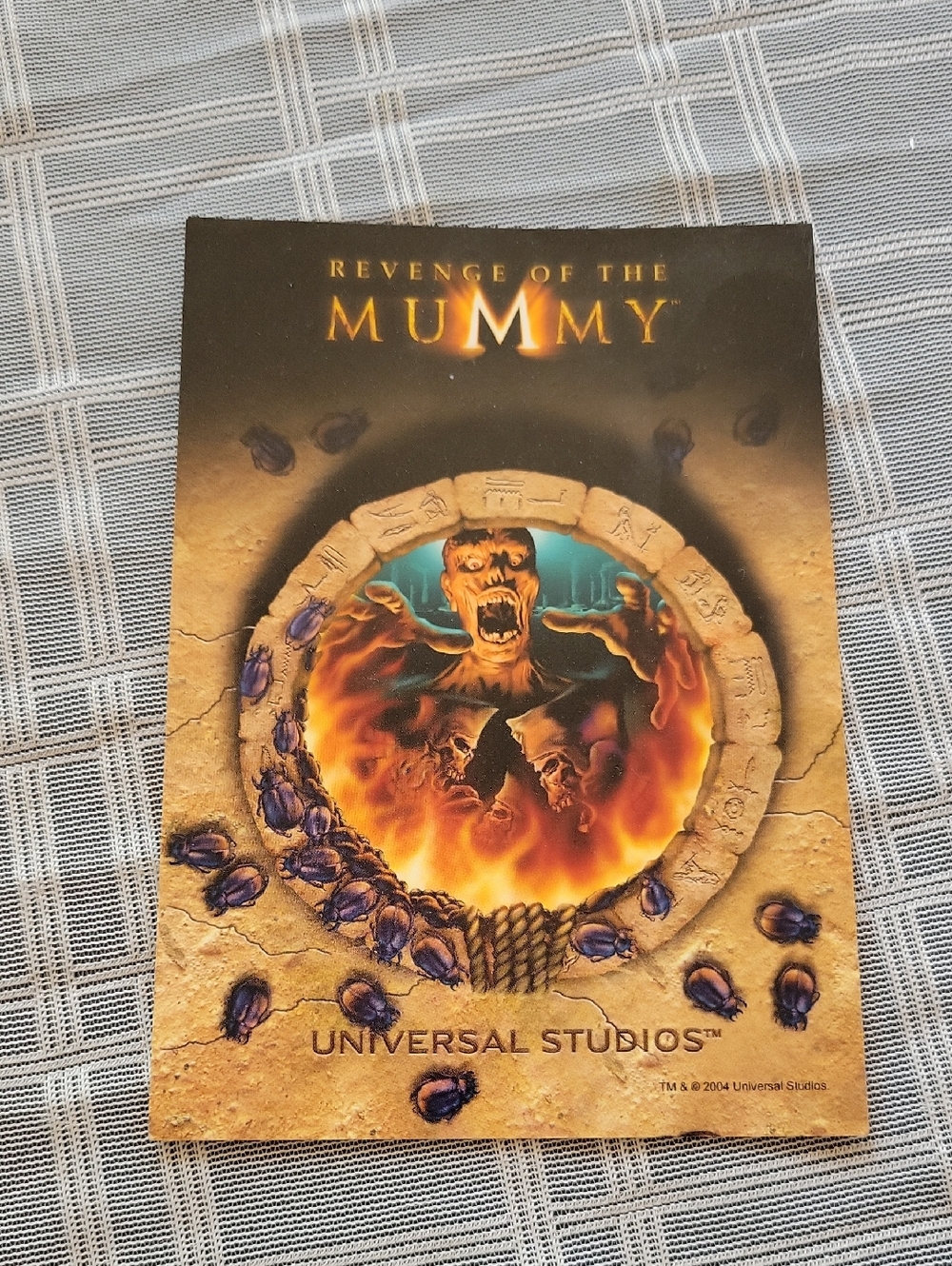 2004 Revenge of the Mummy Postcard Universal Studio